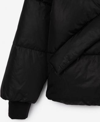 Куртка демисезонная стёганая на искусственном пуху чёрная, 152, 22409GJC4103 – фото 4