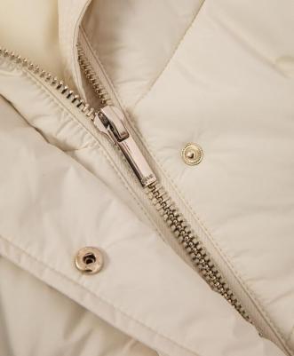 Куртка-кейп демисезонная стёганая молочная для девочки, 146, 22408GJC4506 – фото 1