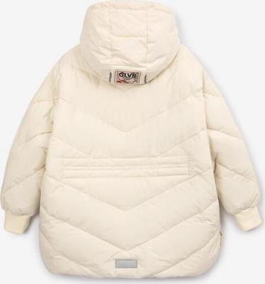 Куртка-кейп демисезонная стёганая молочная для девочки, 146, 22408GJC4506 – фото 6