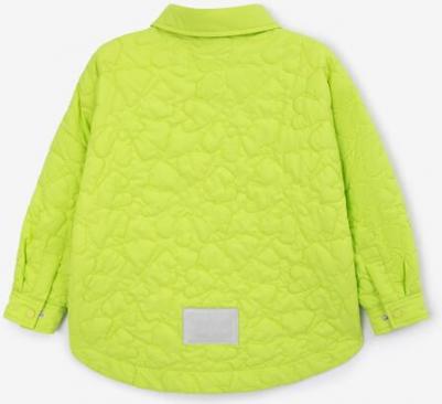 Куртка утепленная стеганая салатовая для девочек (104) – фото 3