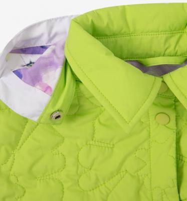 Куртка утепленная стеганая салатовая для девочек (110) – фото 1