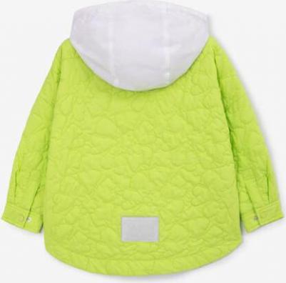 Куртка утепленная стеганая салатовая для девочек (110) – фото 9