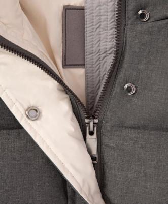 Куртка зимняя из плащовки на натуральном пуху серая Select, 116, 223GLEGC4102 – фото 4