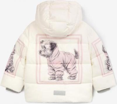 Куртка зимняя на искусственном пуху молочная, 122, 22402GMC4104 – фото 7