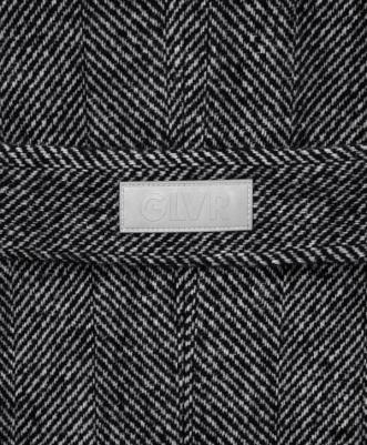 Пальто из шерстяной ткани в полоску для девочки (140) – фото 3