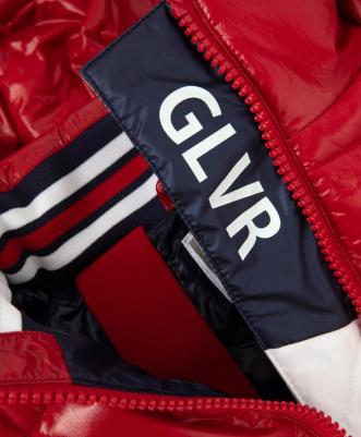 Пальто зимнее стёганое на искусственном пуху красное, 110, 22403GMC4505 – фото 1