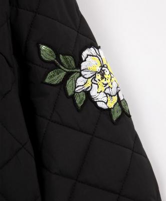 Полупальто демисезонное с отстёгивающейся манишкойчёрное, 122, 22401GMC4501 – фото 8