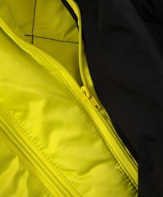 Полупальто демисезонное с отстёгивающейся манишкойчёрное, 134, 22401GMC4501 – фото 3