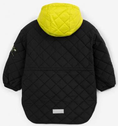 Полупальто демисезонное с отстёгивающейся манишкойчёрное, 134, 22401GMC4501 – фото 5