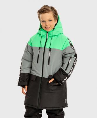 Пальто зимнее непромокаемое с капюшоном мультицвет, 104, 224BBBA4601