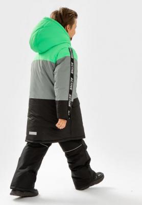 Пальто зимнее непромокаемое с капюшоном мультицвет, 104, 224BBBA4601 – фото 6