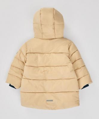 Полупальто зимнее с искусственным пухом бежевое, 104, 224BBBMC4602 – фото 2