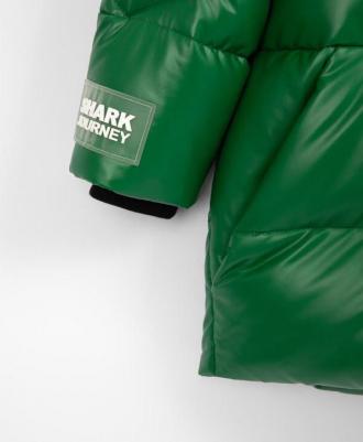 Куртка зимняя стёганая на искусственном пуху зелёная, 122, 22404BMC4107 – фото 2