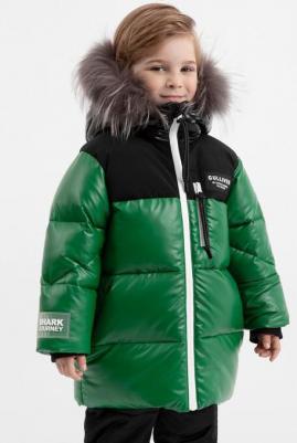 Куртка зимняя стёганая на искусственном пуху зелёная, 122, 22404BMC4107 – фото 8