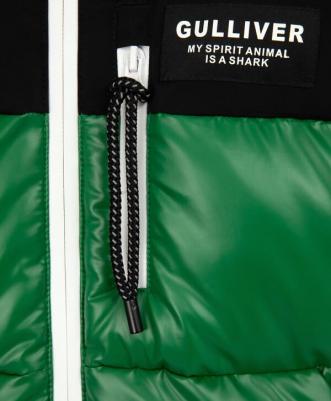 Куртка зимняя стёганая на искусственном пуху зелёная, 98, 22404BMC4107 – фото 4