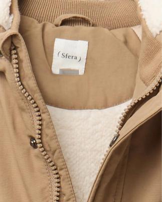 Парка с капюшоном, светло-коричневый – фото 11