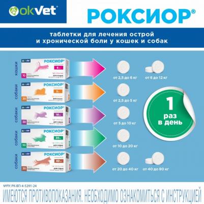 рОКСИОР для собак 20 мг (30 таб.) (20 мг) – фото 7