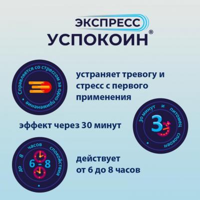 Экспресс Успокоин таблетки для собак мелких пород (6 таб.) – фото 4