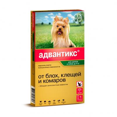Капли для собак АДВАНТИКС от блох, клещей и комаров 40 1 пипетка в упак – фото 17
