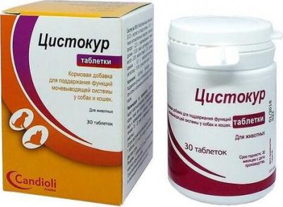 Цистокур Для лечения и профилактики инфекций мочевыводящих путей у собак и кошек, 30 таблеток – фото 2
