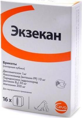 Препарат для кошек и собак Экзекан сахарные кубики от аллергии – фото 2