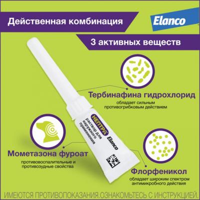 Раствор для собак Нептра для лечения отита 2 пипетки 1мл – фото 12