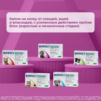Капли для собак Фиприст Комбо от клещей и усиленным действием против блох 4,02мл, 1 пипетка – фото 4
