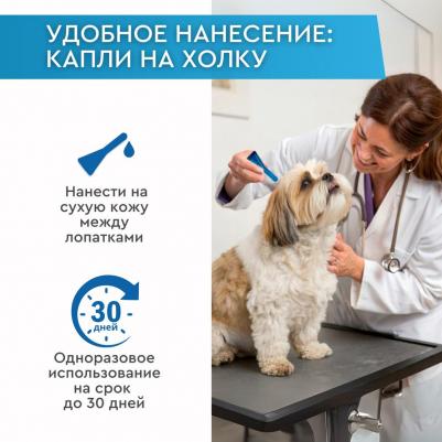 Мильбецин Нео Спот-он Капли на холку антигельминтные для кошек и собак массой до 4-10 кг, 1 пипетка по 1 мл – фото 4