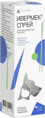 Ивермек Спрей противопаразитный для кошек, собак и декоративных грызунов, 30 мл – фото 6