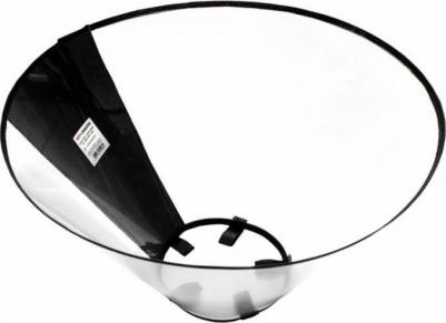 Воротник защитный для собак и кошек на липучке № 10, черный – фото 4