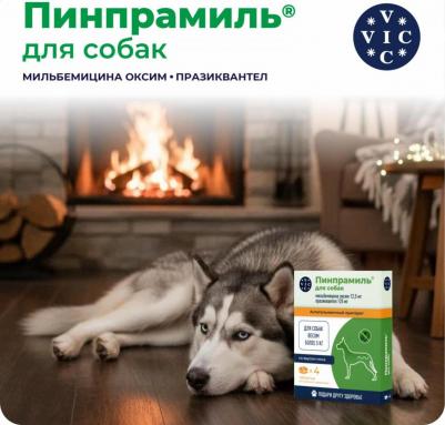 Антигельминтик Пинпрамиль для собак весом более 5кг, 4 таб – фото 9