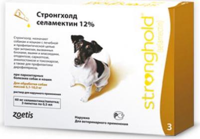 Капли для собак Stronghold 5-10кг 60мг, 3 пипетки – фото 7