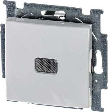 Выключатель 1кл с подсветкой белый Basic 55 ABB2006/1 UCGL-94-507 – фото 1