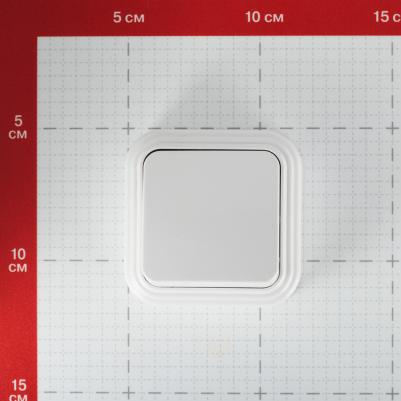 Выключатель одноклавишный открытой установки VA 16-131-Б, напряжение 250В, номинальный ток 6А, степень защиты IP 20, размеры 65х65х31 мм – фото 2