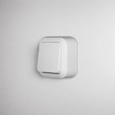 Выключатель одноклавишный открытой установки VA 16-131-Б, напряжение 250В, номинальный ток 6А, степень защиты IP 20, размеры 65х65х31 мм – фото 3