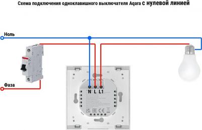 Выключатель Умный выключатель Smart wall switch H1 WS-EUK03 – фото 1