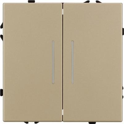 Механизм выключателя двухкавишный непроходной LED SWT-NOBE-MK02-SFPL-L-GD 1шт 054265