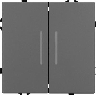 Механизм выключателя двухклавишный непроходной LED SWT-NOBE-MK02-SFPL-L-GR 1шт 054266