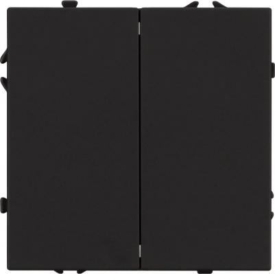 Механизм выключателя двухклавишный непроходной SWT-NOBE-MK02-SFPL-BK 1шт 054252