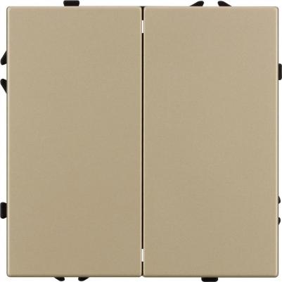 Механизм выключателя двухклавишный проходной SWT-NOBE-MKP2-SFPL-GD 1шт 054256