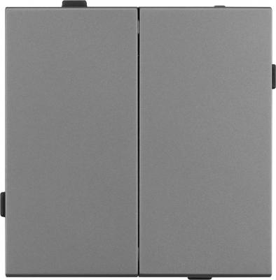 Механизм выключателя двухклавишный проходной SWT-TENDO-MKP2-PL-GR 1шт 054068