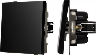 Механизм выключателя одноклавишный перекрёстный SWT-TENDO-MKX1-PL-BK 1шт 054055 – фото 1