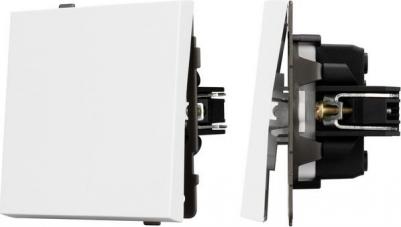 Механизм выключателя одноклавишный проходной SWT-TENDO-MKP1-PL-WH 1шт 054148