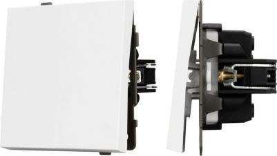 Механизм выключателя одноклавишный проходной SWT-TENDO-MKP1-PL-WH 1шт 054148