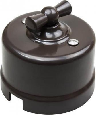 Выкл. повор. 2-кл. ОП Лизетта 10А IP20 ретро 4 полож. ABS-пластик корич. B1-202-22 – фото 5