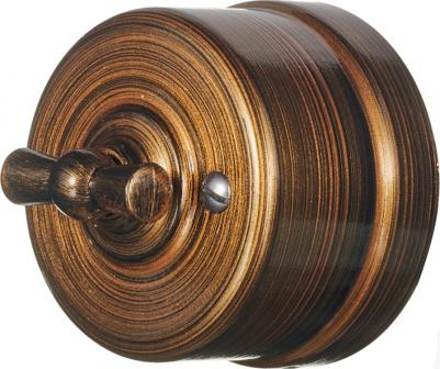 Выкл. поворот. 2-кл. ОП Лизетта 10А IP20 ретро 4 полож. ABS-пласт. бронз. B1-202-25 – фото 4