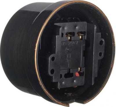 Выкл. проход. поворот. 1-кл. ОП Лизетта 10А IP20 ретро 4 полож. ABS-пласт B1-201-25 – фото 5