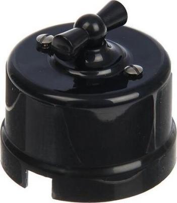 Выкл. проход. поворот. 1-кл. ОП Лизетта 10А IP20 ретро 4 полож. черн. B1-201-23 – фото 9