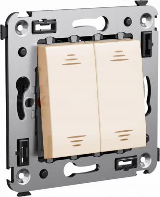 Двухклавишный выключатель в стену Avanti 4690309495445 – фото 1