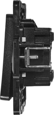 Механизм Выключателя Стокгольм 1-кл. 10А черный PROxima – фото 6